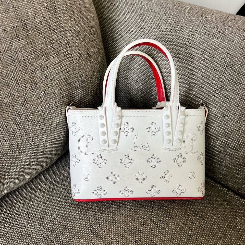 Christian Louboutin cabana mini  cross body / top handle bag - authentic .